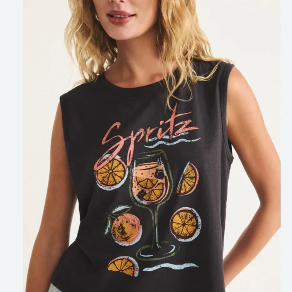 Z Supply Spritz La Mer Muscle Tee Size S